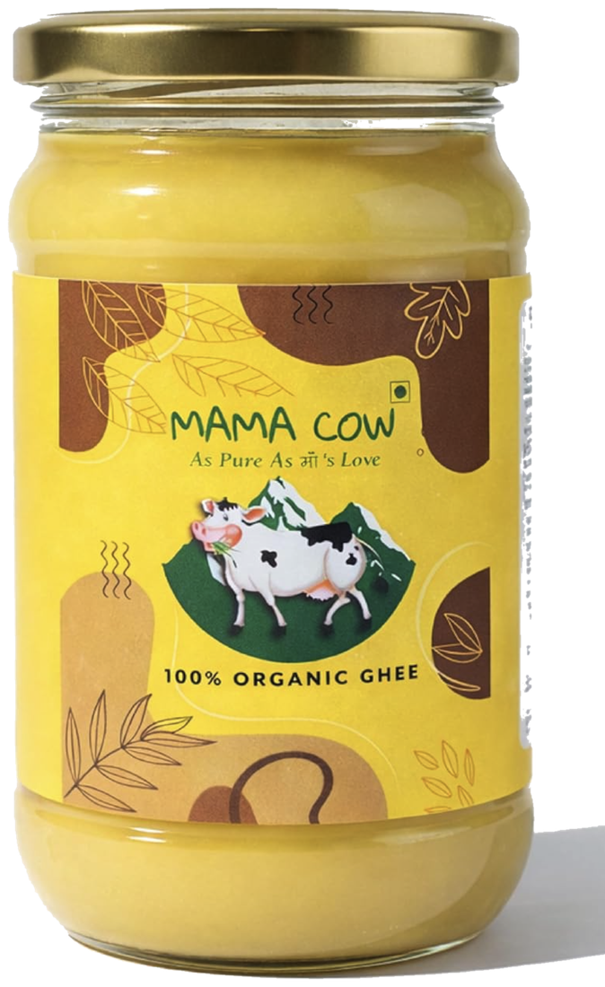 Mama Cow A2 Organic Ghee jar